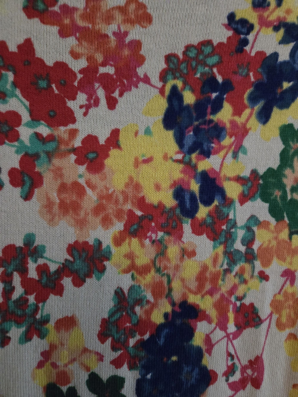 Talbots Multi-Color Floral Button-Front Sweater - Picture 4 of 4